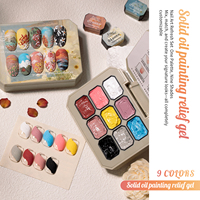 Miss Gooey 9 couleurs peinture à l'huile Texture Pat Pat Gel Nail Art Design Gel de tapotement professionnel Gel solide usine logo personnalisé gratuit
