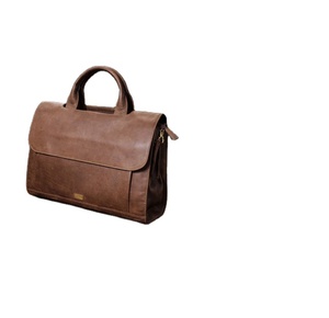 Bolso Bandolera para Portátil de Cuero Genuino de Primera Calidad, Clásico y Elegante, para el Trabajo, Viajes y Uso Profesional - Product Image 1