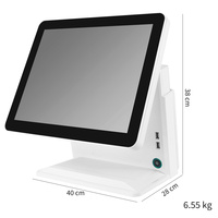 Restoranlar ve Salonlar için Bluetooth/Wi-Fi 6 Çoklu İşletim Sistemi Desteği ile Özelleştirilmiş 15.6 İnç Dokunmatik Ekranlı POS Sistemi