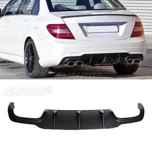 Pour Mercedes Benz W204 2011-2014 Édition Sport : Spoiler de pare-chocs arrière, diffuseur et garniture de sortie d'échappement arrière - Product Image 2