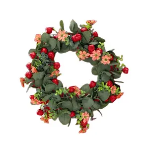 YOPIN 2000 Customized Wreath Decorative Flowers Wreaths and Plants for Amazon Hot Sale