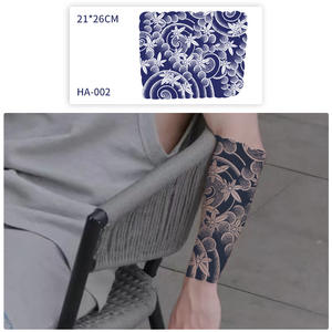 <span class=keywords><strong>HA</strong></span> jugo de hierbas de larga duración semipermanente manga de brazo grande tatuaje impermeable realista hombres tatuaje temporal plantilla pegatina - Product Image 2