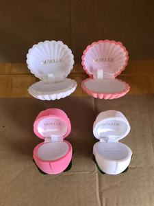 Cajas de Joyería de Terciopelo Blanco Pequeñas, Ecológicas, con Forma de Concha, Impresas Personalizadas con Logotipo - Product Image 6
