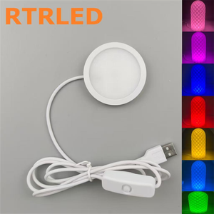 RGB Bambu Lab Puck <b>Light</b> with IR Remote Control <b>USB</b> Powered <b>LED</b> 3D Printer Home Lamp Thin Cabinet Counter Minimalist Design - Product Image 5
