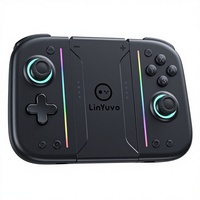 LinYuvo pour Joy-Con : Grip dorsal mécanique avec touches, éclairage RGB, fonction macro et vibration pour manette de jeu