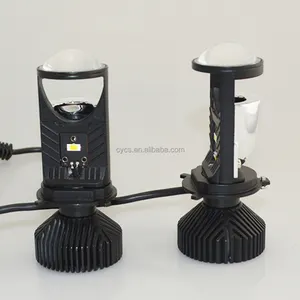 Hochwertiges LED-Licht h4 kleiner Auto-Licht-LED-Lampen-Metall projektor und optische Linse h4