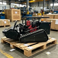 Désherbeuse à fléaux télécommandée Loncin de qualité industrielle avec moteur 190cc, modèle 420 RC, pour la vente