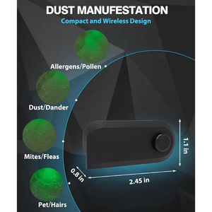 Luz de Detección de Polvo Recargable para Aspiradora, Accesorio de Luz Verde, Compatible con <span class=keywords><strong>Dyson</strong></span> Hark Reveal <span class=keywords><strong>Micro</strong></span> Dust - Product Image 5