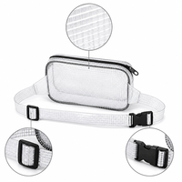 Sac banane personnalisé en TPU recyclé, sac de taille avec logo sur mesure, sac banane en PVC en gros, fabricant OEM, étanche pour le voyage