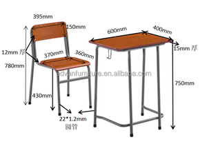 Silla escolar y escritorio Tablero <span class=keywords><strong>de</strong></span> madera usado tablero <span class=keywords><strong>de</strong></span> escritorio <span class=keywords><strong>de</strong></span> aula para muebles escolares placa asiento tablero y respaldo para silla - Product Image 3