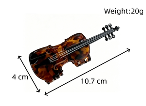 DOWELL Nouvelle Arrivée Pince à Cheveux en Acétate Violon Basse, Design Unique <span class=keywords><strong>de</strong></span> Luxe Léger, Pince Requin pour <span class=keywords><strong>Queue</strong></span> <span class=keywords><strong>de</strong></span> <span class=keywords><strong>Cheval</strong></span> Haute - Product Image 2