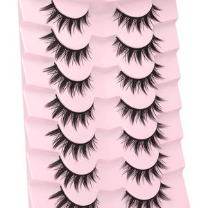 Extensiones de Pestañas de Estilo Fluffy con Tira Completa, Pestañas de Ojo de Gato, Pestañas Naturales de Visón Sintético, Pestañas 6D - Product Image 3