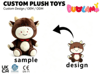 Peluche de vache personnalisée, jouet en peluche doux pour la décoration de la maison, collection de cadeaux, peluche de vache
