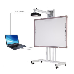 การออกแบบใหม่หน้าจอสัมผัสโปรเจคเตอร์การประชุมแบบโต้ตอบใช้โรงเรียนการประชุมไวท์บอร์ดสมาร์ทบอร์ดตู้ - Product Image 1