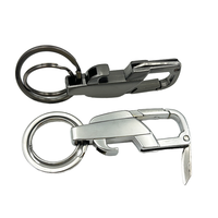 Porte-clés multifonctionnel, durable, léger, cadeau promotionnel tendance, couteau, logo gravé au laser personnalisé, imprimé UV, métal en zinc