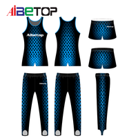 Dernière conception personnalisée du logo de votre propre équipe Uniformes de pom-pom girl pour hommes Justaucorps de gymnastique Combinaisons de performance