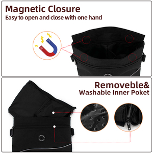 कस्टम चिंतनशील क्रॉसबॉडी डॉग वॉकिंग बैग चुंबकीय बंद जेब पेट प्रशिक्षण कंधे का बैग और लोगो प्रिंट कुत्ते की पट्टा रस्सी लीड - Product Image 2