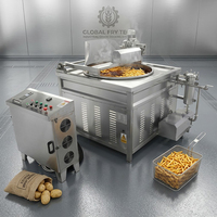 Machine à frire ronde électromagnétique pour snacks avec agitation automatique CE