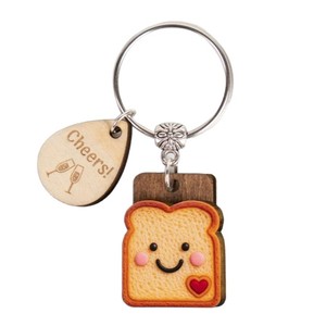 <span class=keywords><strong>Porte</strong></span>-clés mignon en carton pain en bois carte minuscule goutte à goutte mots sculptés tortue pomme de terre <span class=keywords><strong>porte</strong></span>-clés à <span class=keywords><strong>mon</strong></span> <span class=keywords><strong>fils</strong></span> - Product Image 3