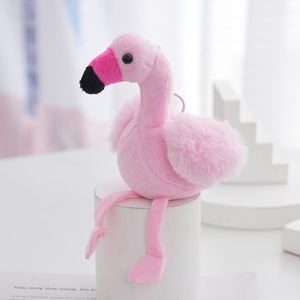 Peluche Flamant Rose, Porte-clés, Oiseaux, Souvenir, Petite Taille, Pendentif, Jouet en Peluche Cartoon, Porte-clés Flamant Rose - Product Image 5