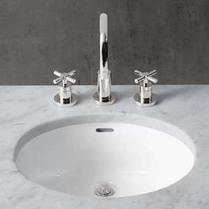 Meuble-lavabo de salle de bain moderne de luxe à vasque unique, avec comptoir en marbre <span class=keywords><strong>blanc</strong></span>, rangement en bois clair et robinetterie chromée, idéal pour hôtels et appartements - Product Image 6