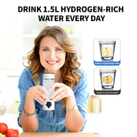 Бутылка для воды Suyzeko Biohacking OEM ODM, портативный генератор водородной воды SPE PEM, щелочная вода для домашних животных, подарок для дома