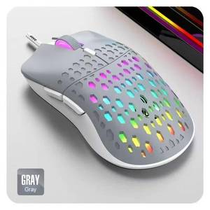 Một con chuột chơi game sáu nút có dây bán chạy với các lỗ phát sáng, mát mẻ và thiết kế có dây - Product Image 6