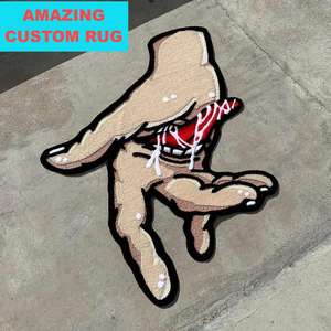 Grands <span class=keywords><strong>tapis</strong></span> <span class=keywords><strong>Bape</strong></span> 3D découpés en forme irrégulière, <span class=keywords><strong>tapis</strong></span> de luxe faits à la main, <span class=keywords><strong>tapis</strong></span> touffetés sur mesure - Product Image 1