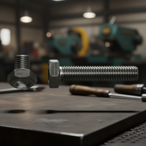 Perno de Hierro Galvanizado M12X80 Uni 5739 con Cabeza Hexagonal - Product Image 2