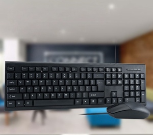 In Stock Full Size 104 Keys USB Wired <strong>Keyboard</strong> Mouse Combo 1600 DPI Ergonomic Design Customizable Language Version Office Use - Product Image 6