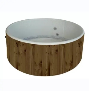 Vasca Idromassaggio Gonfiabile Rotonda Autoportante per Esterni con Getti d'Aria e LED, <span class=keywords><strong>Piscina</strong></span> Sportiva per 2 Persone - Product Image 5