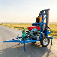EB200 Foreuse de puits d'eau durable, machine de forage de sondages, diesel hydraulique, 100m 150m 200m, foreuses minières à vendre