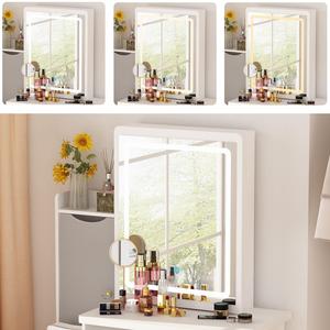 Toletta PHOENIX casa moderna semplice camera da letto in legno Vanity l <span class=keywords><strong>stile</strong></span> toletta <span class=keywords><strong>con</strong></span> LED specchio illuminato per la casa - Product Image 4