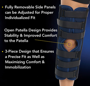 Inmovilizador de Pierna Completa OEM para Uso Médico, Soporte Ajustable para Rodilla, Férula para Fractura de Pierna, para Hombres y Mujeres - Product Image 3