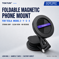 Support magnétique pliable et réglable pour téléphone de voiture, fixation adhésive pour tableau de bord, pour smartphone, vente en gros, fournisseur d'usine OEM ODM