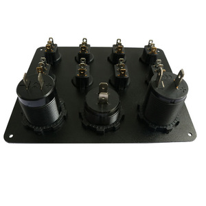 Panneau de conversion multifonctionnel Weichuang 8 positions avec détection de tension USB pour camping-car, yacht, voiture - Product Image 1
