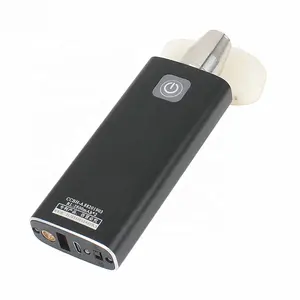 Ngọc Đèn Pin USB Sạc Nhôm Gem LED Torch Với Ngân Hàng Điện