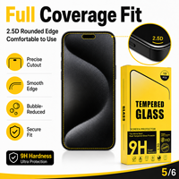 Protection d'écran en verre trempé anti-espion 2.5D haute résistance 9H ultra-mince 0.33mm pour 17 16 14 15 Pro Max