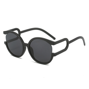 Venta al por mayor de gran tamaño redondo único gafas de sol gradiente lente marco gafas de moda Retro colorido Sun Shades - Product Image 6
