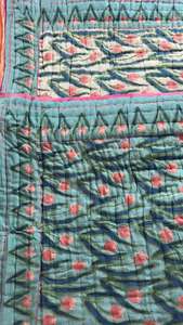 Tendencia mejor calidad hecho a mano Jaipuri diseño bloque estampado edredón algodón mano bloque impreso diseño étnico edredón para uso en invierno - Product Image 6