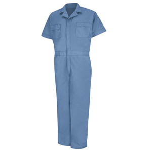 Combinaisons de travail en polyester personnalisées OEM à manches courtes pour hommes - Product Image 1