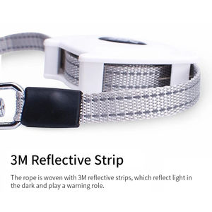 Einziehbare Hundeleine für kleine Hunde Katzen bis zu 30 kg mit 140 cm Anti-Zug-Starkes Nylonband Hände-freie tragbare Laufleine - Product Image 3