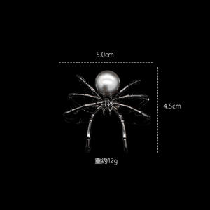 Colgante de aleación con cruz barroca y perla - Decoración gótica para rejilla de ventilación de coche con diseño de araña, accesorios de joyería alternativos al por mayor - Product Image 6