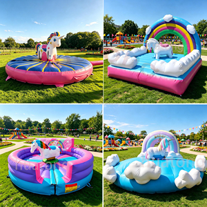 <span class=keywords><strong>Taureau</strong></span> <span class=keywords><strong>mécanique</strong></span> gonflable commercial pour enfants, avec tête de sécurité en mousse souple Sofolex et 3 animaux interchangeables, idéal pour la <span class=keywords><strong>location</strong></span> événementielle - Product Image 4