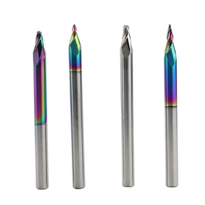 Yingba bán Hot alumminum khắc <span class=keywords><strong>Router</strong></span> bits DLC lớp phủ 2F côn bóng mũi cho khắc nhôm phay Cutter - Product Image 3