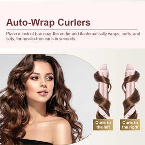 Venta Directa de Fábrica Set de Secador de Pelo 5 en 1 Herramientas Profesionales para el Cabello Cepillo Secador de 800 W con Barril Rizador Automático - Product Image 4