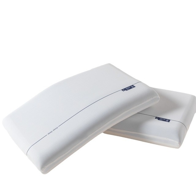Modern Solid Pattern Memory Foam Ergonomic Orthopedic Bed Pillow for Side Sleepers Neck Support