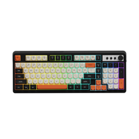 Claviers EWEADN G98 filaires, 98 touches, clavier à membrane filaire, éclairage arc-en-ciel avec touches ABS, tablette avec clavier