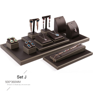 Espositore per gioielli personalizzati con combinazione gratuita di gioielli Set espositore per negozio 54x49cm e 108x49cm espositore per vetrina per gioielli da tavolo - Product Image 3