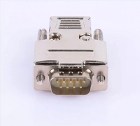 Deux rangées de contacts solides capot en métal plaqué or DB9 9 broches connecteur série RS-232 DB9 connecteur femelle